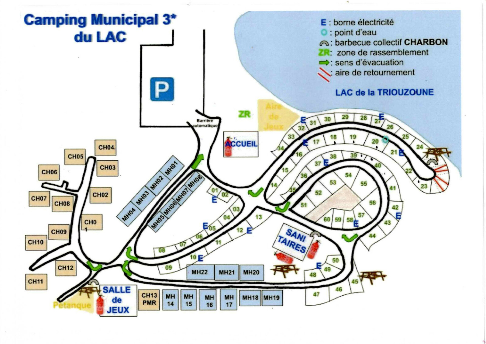 Carte camping 3 &eacute;toiles